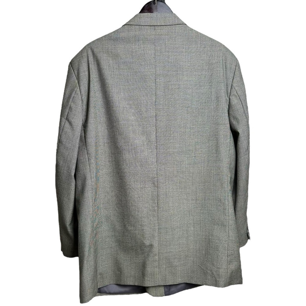 Vintage Oleg Cassini Size 48R Patterned Sport Coat Blazer New Wool Men's Retro - Picture 2 of 13